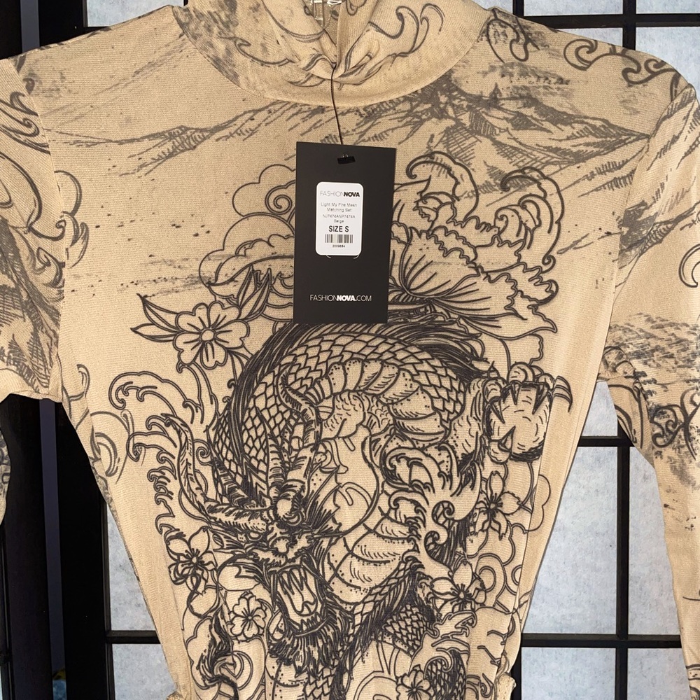 Fashion Nova Mesh Bodysuit